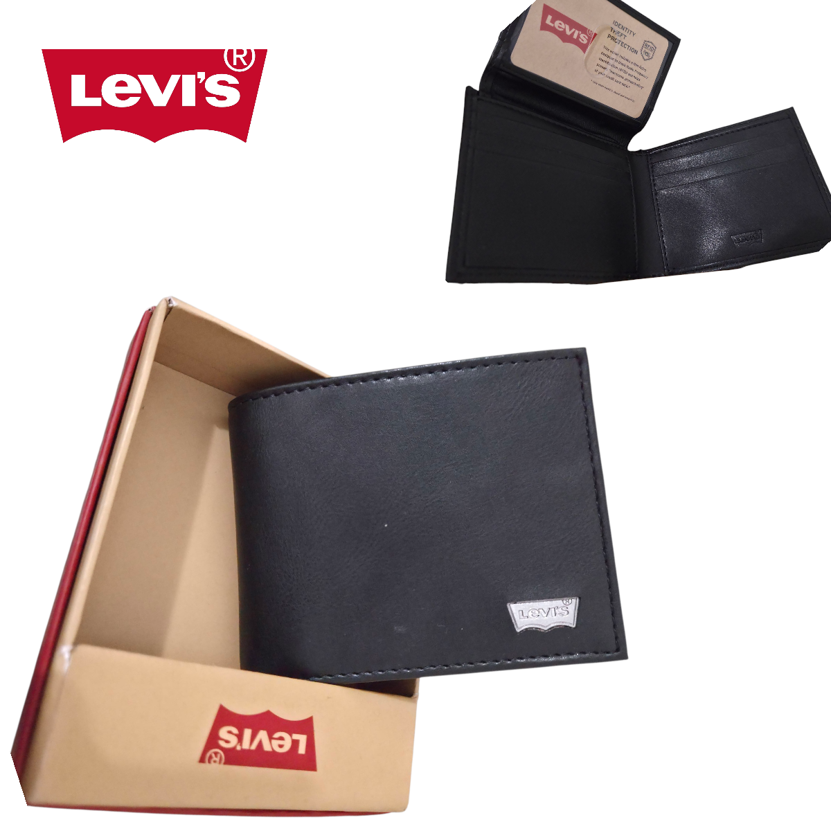 Billetera Levis negra